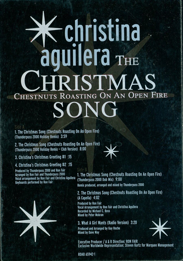 Christina Aguilera : The Christmas Song (Chestnuts Roasting On An Open Fire) (12", Promo, Red)
