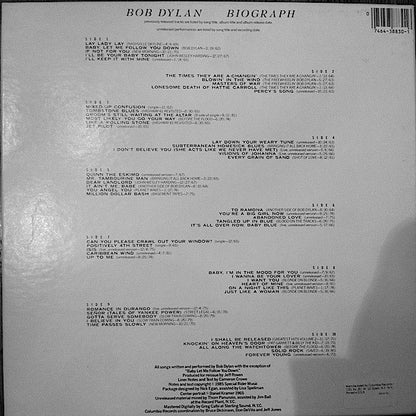 Bob Dylan : Biograph (5xLP, Comp + Box)