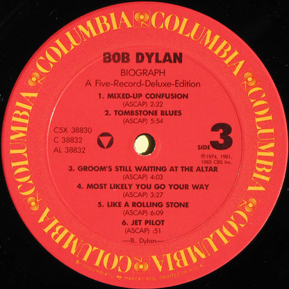 Bob Dylan : Biograph (5xLP, Comp + Box)