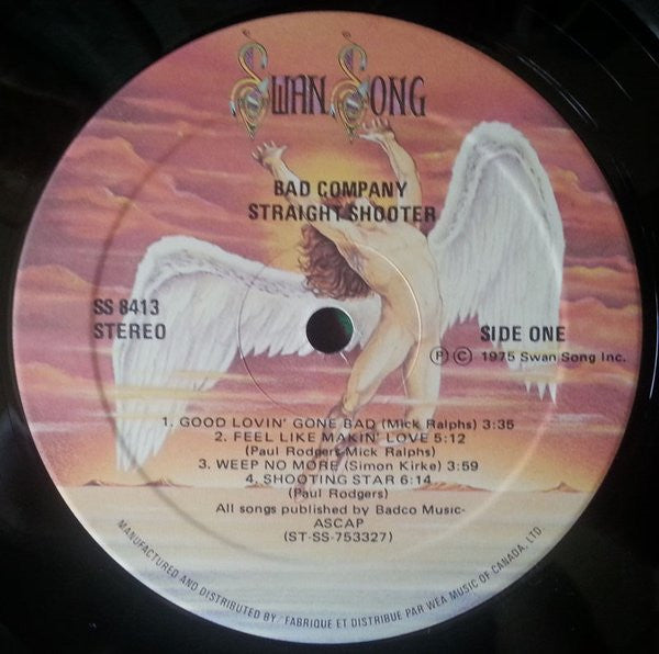 Bad Company (3) : Straight Shooter (LP, Album, RE)