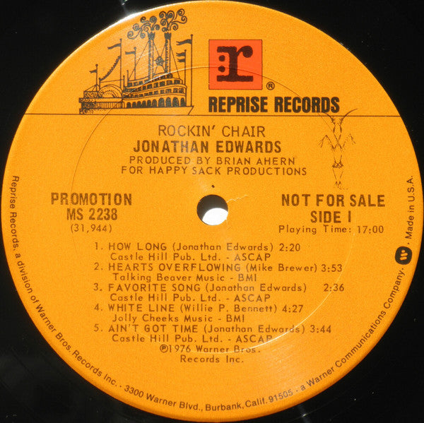 Jonathan Edwards (2) : Rockin' Chair (LP, Promo)