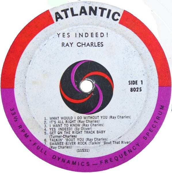 Ray Charles : Yes Indeed! (LP, Album, Mono, RP)
