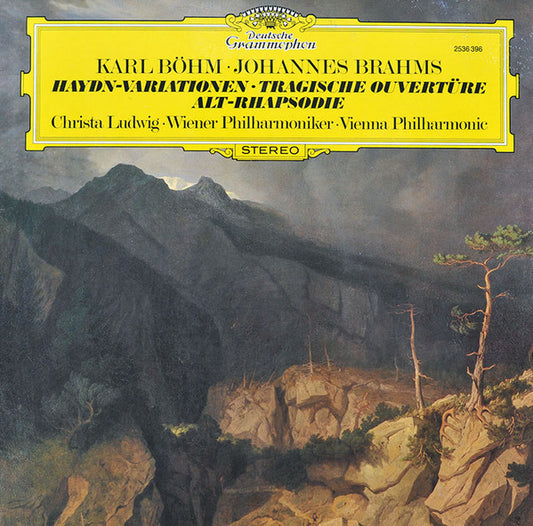 Karl Böhm  • Johannes Brahms, Christa Ludwig  • Wiener Philharmoniker = Vienna Philharmonic* : Haydn-Variationen • Tragische Ouvertüre • Alt-Rhapsodie (LP)