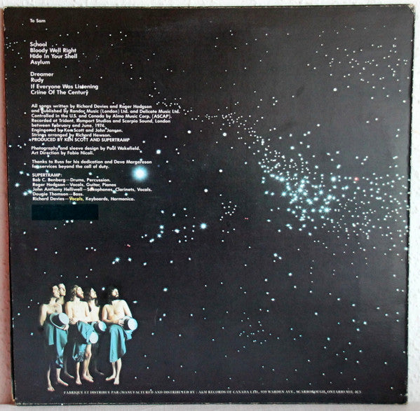 Supertramp : Crime Of The Century (LP, Album, RE)