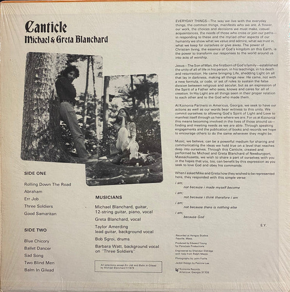 Michael* & Greta Blanchard : Canticle (LP, Album)