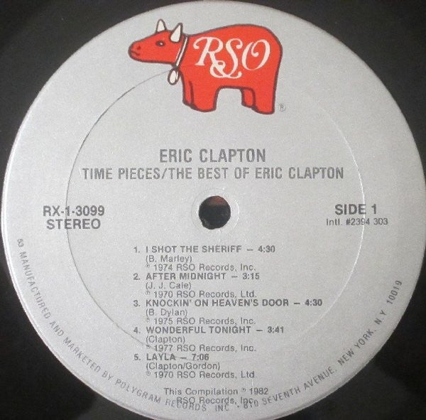 Eric Clapton : Time Pieces - The Best Of Eric Clapton (LP, Comp)