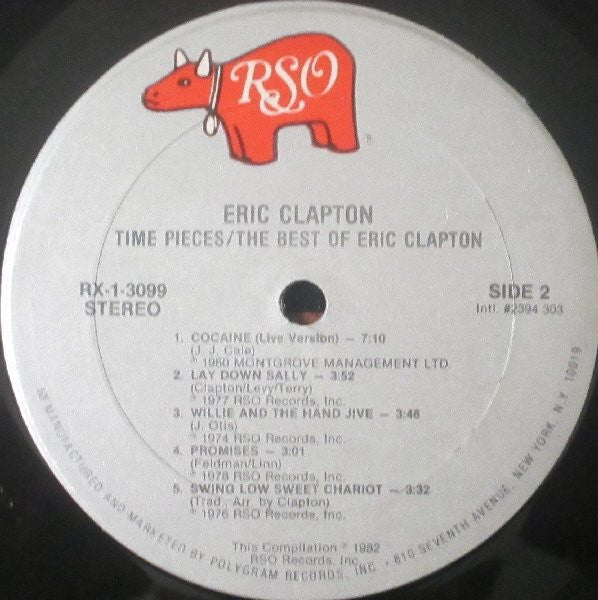 Eric Clapton : Time Pieces - The Best Of Eric Clapton (LP, Comp)