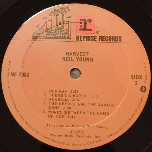 Neil Young : Harvest (LP, Album, RP)