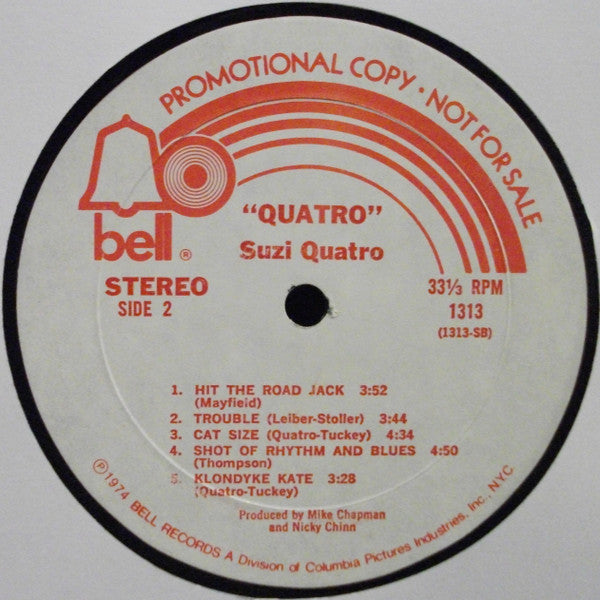Suzi Quatro : Quatro (LP, Album, Promo, Mon)