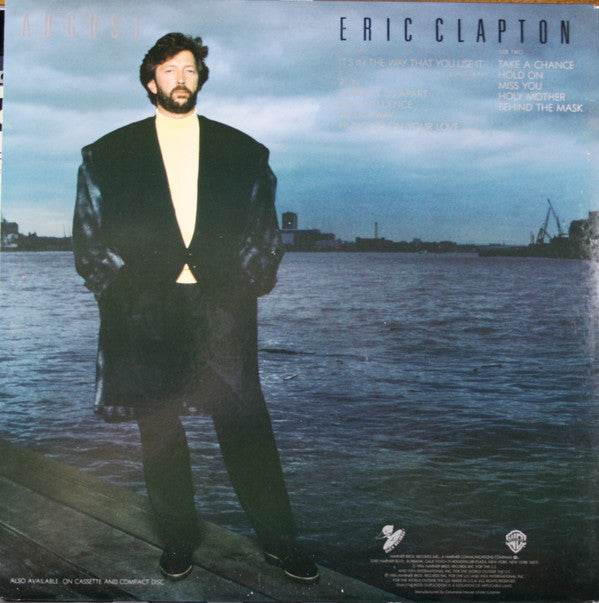 Eric Clapton : August (LP, Album, Club)