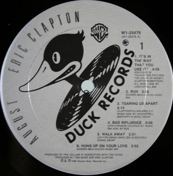 Eric Clapton : August (LP, Album, Club)