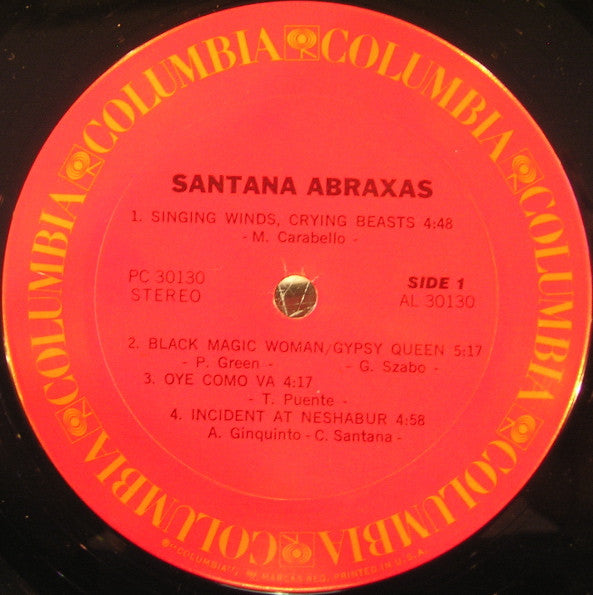 Santana : Abraxas (LP, Album, RE)