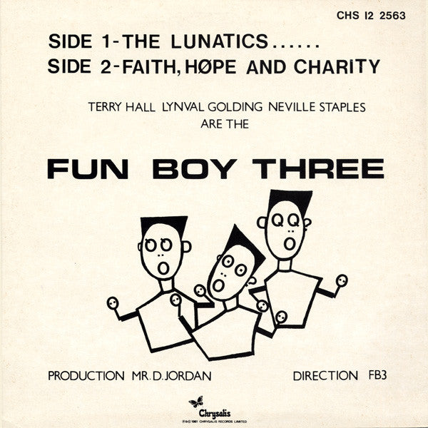 Fun Boy Three : The Lunatics Have Taken Over The Asylum. (12", Single)