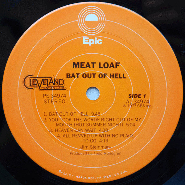 Meat Loaf : Bat Out Of Hell (LP, Album, San)