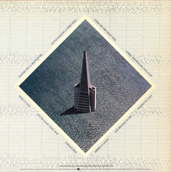The Doobie Brothers : Livin' On The Fault Line (LP, Album, Win)