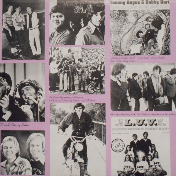 Tommy Boyce & Bobby Hart* : Tommy Boyce & Bobby Hart (I Wonder What She's Doing Tonight And 19 Other Original Classic Tracks, 1967-1969) (LP, Comp)