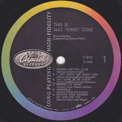 Nat "King" Cole* : This Is Nat "King" Cole (LP, Album, Comp, RE, Scr)