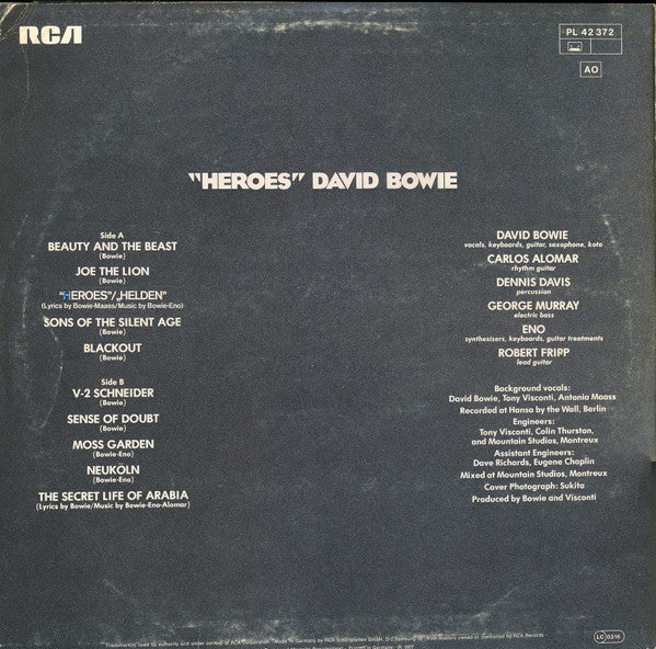 David Bowie : "Heroes" (LP, Album)