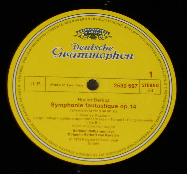 Hector Berlioz – Berliner Philharmoniker · Karajan* : Symphonie Fantastique (LP)