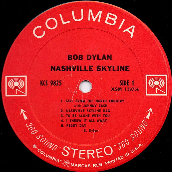 Bob Dylan : Nashville Skyline (LP, Album, Ter)
