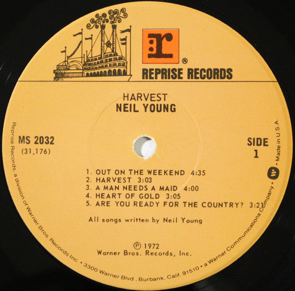 Neil Young : Harvest (LP, Album, RE, Gat)