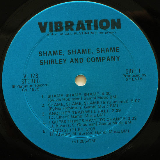 Shirley And Company* : Shame Shame Shame (LP)