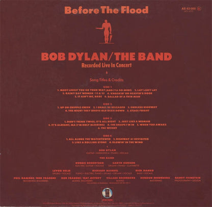 Bob Dylan / The Band : Before The Flood (2xLP, Album, RE, Gat)