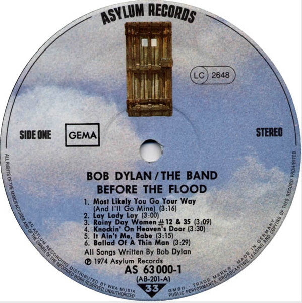 Bob Dylan / The Band : Before The Flood (2xLP, Album, RE, Gat)