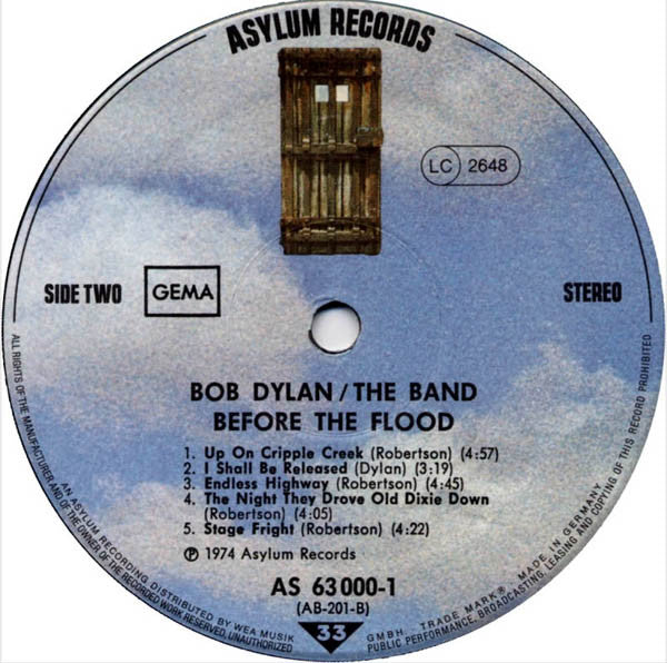 Bob Dylan / The Band : Before The Flood (2xLP, Album, RE, Gat)