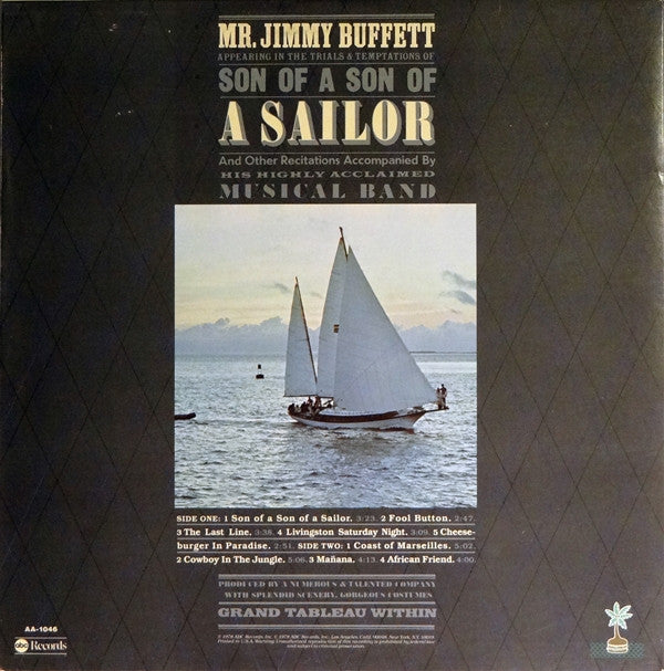 Jimmy Buffett : Son Of A Son Of A Sailor (LP, Album, Yel)
