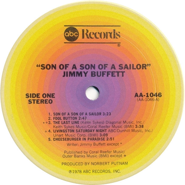 Jimmy Buffett : Son Of A Son Of A Sailor (LP, Album, Yel)