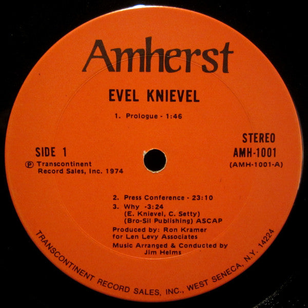 Evel Knievel : Evel Knievel (LP, Album, Pit)