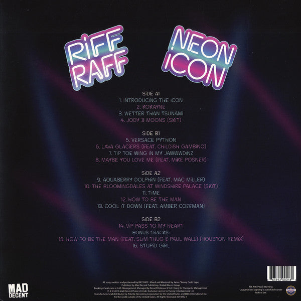 Riff Raff (16) : Neon Icon (2xLP, Album)