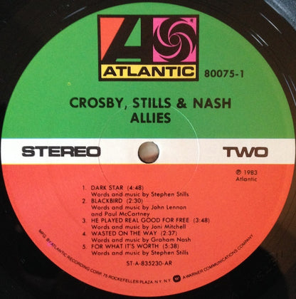 Crosby, Stills & Nash : Allies (LP, Album, All)