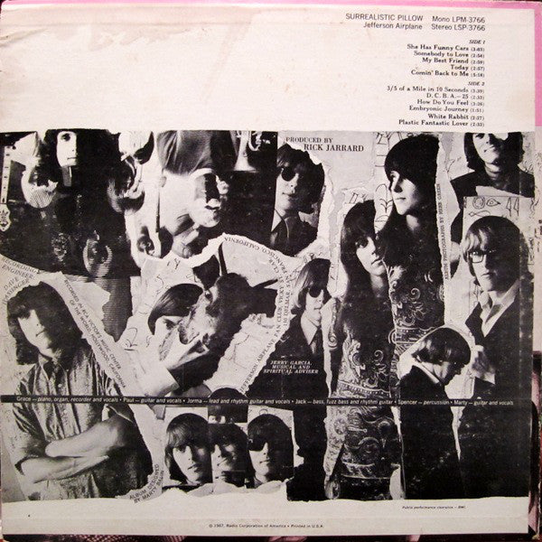 Jefferson Airplane : Surrealistic Pillow (LP, Album, Roc)