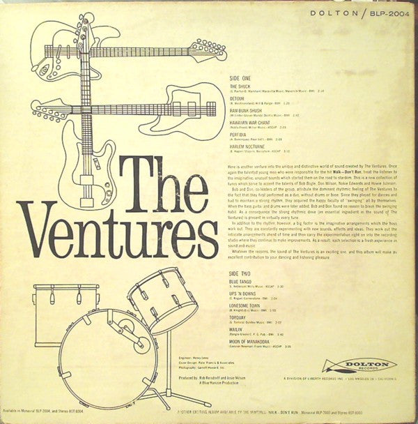 The Ventures : The Ventures (LP, Album, Mono, RE, Ind)