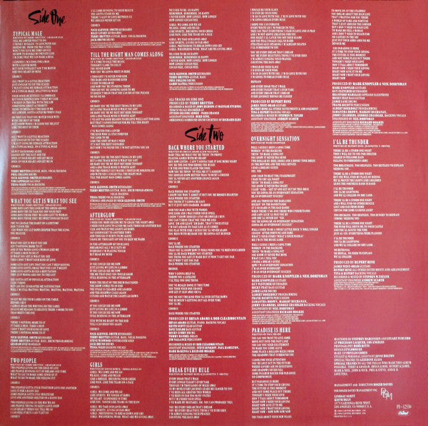 Tina Turner : Break Every Rule (LP, Album, Club, Col)