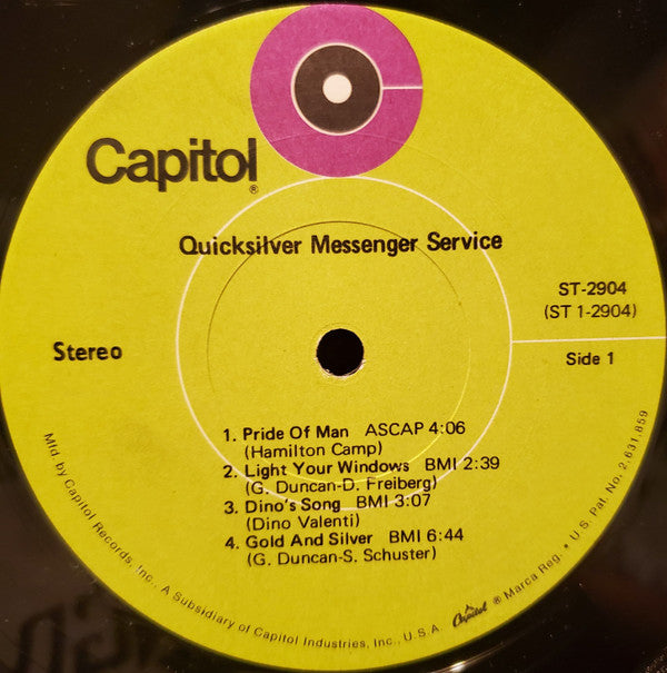 Quicksilver Messenger Service : Quicksilver Messenger Service (LP, Album, RE, Los)