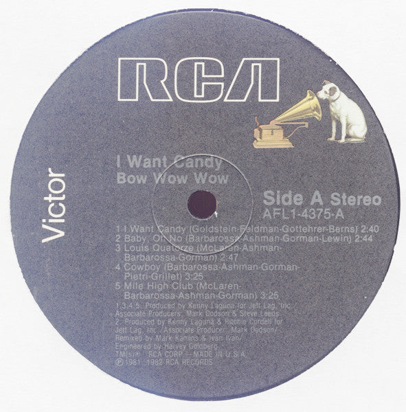 Bow Wow Wow : I Want Candy (LP, Album)
