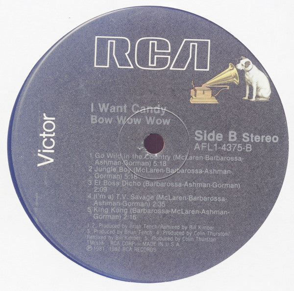 Bow Wow Wow : I Want Candy (LP, Album)