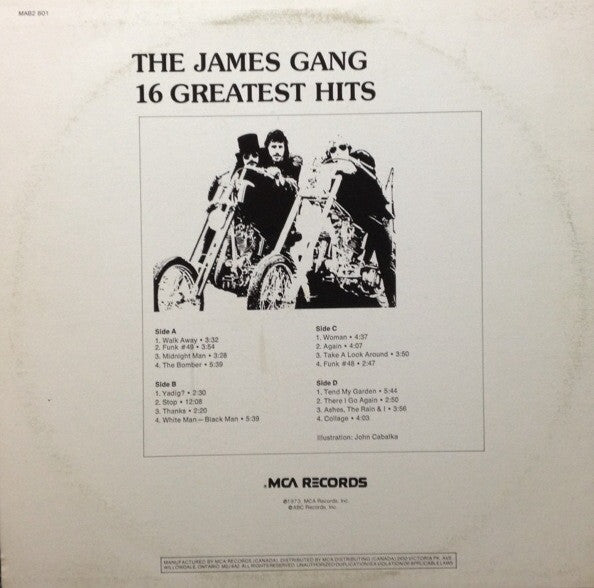 James Gang : 16 Greatest Hits (2xLP, Comp, RE)