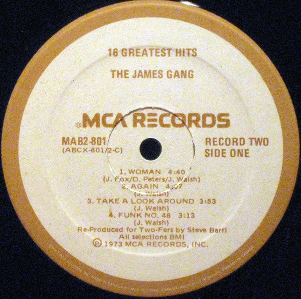 James Gang : 16 Greatest Hits (2xLP, Comp, RE)
