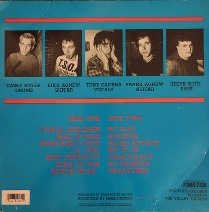 Adolescents : Adolescents (LP, Album, RE)