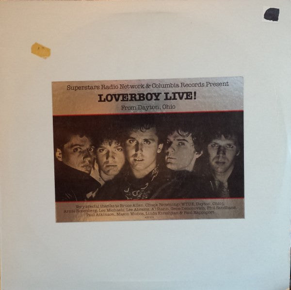 Loverboy : Loverboy Live! (From Dayton, Ohio) (2xLP, Etch, Promo, Pit)