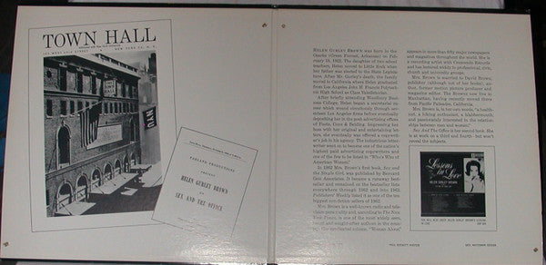 Helen Gurley Brown : At Town Hall (2xLP, Album, Gat)