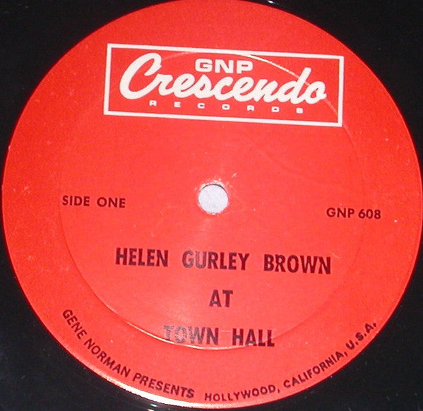 Helen Gurley Brown : At Town Hall (2xLP, Album, Gat)