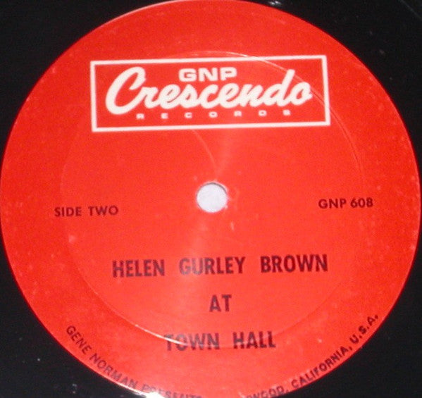 Helen Gurley Brown : At Town Hall (2xLP, Album, Gat)