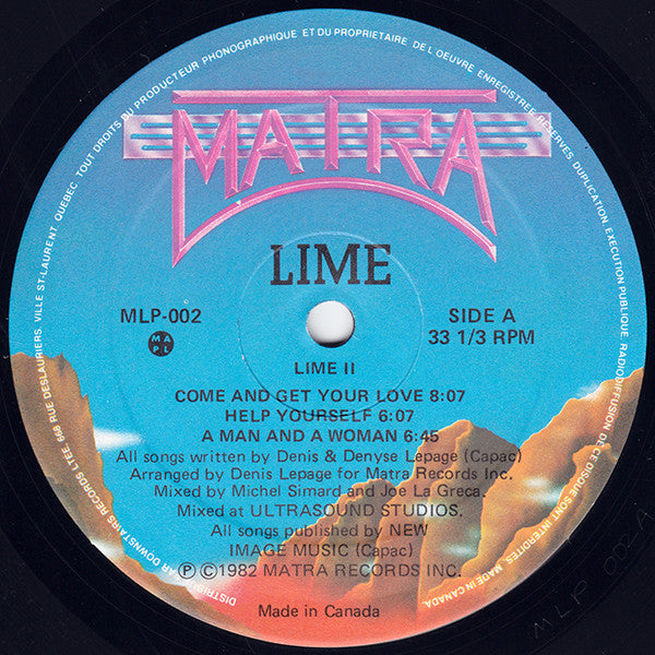 Lime (2) : Lime II (LP, Album)