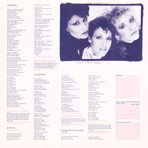 Stevie Nicks : Rock A Little (LP, Album, Spe)