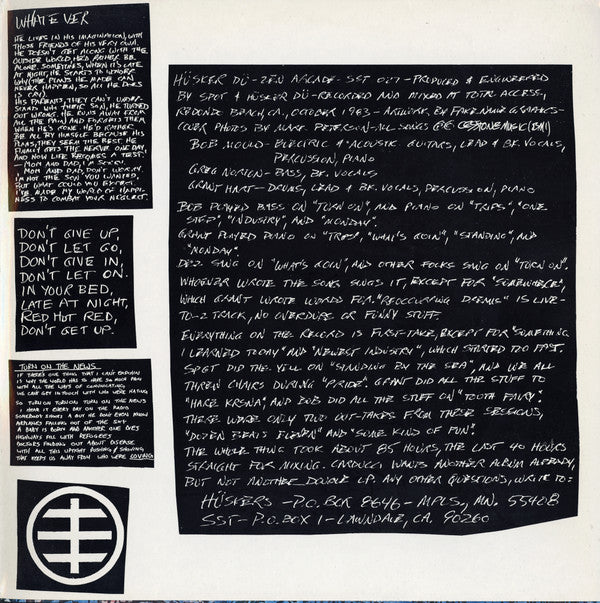 Hüsker Dü : Zen Arcade (2xLP, Album, Gat)